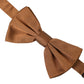 Brown Silk Adjustable Neck Men Bow Tie
