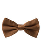 Brown Silk Adjustable Neck Men Bow Tie