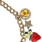 Gold Chain Rose Cross Strawberry Star Pendant Necklace