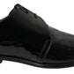 Elegant Black Patent Leather Formal Men's Shoes