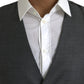 Gray Wool Formal Dress Waistcoat Vest