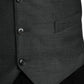 Gray Wool Formal Dress Waistcoat Vest