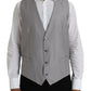 Light Gray Wool Formal Dress Waistcoat Vest