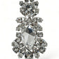 Elegant Large Baroque Crystal Brooch
