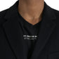 Black Single Breasted Trench Coat Jacket