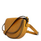 Light Brown Leather Logo Waist Strap Sling Bag