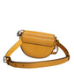 Light Brown Leather Logo Waist Strap Sling Bag