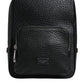 Black Calfskin Leather Logo Plaque Bodybag Bag