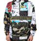 Multicolor Patchwork Cotton Hooded Jacket