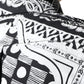 Black White Bandana Print Slim Cotton Shirt
