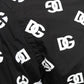 Black DG Logo Print Slim Fit Cotton Shirt