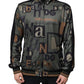 Army Green Logo Full Zip Polyester Sweater