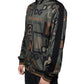 Army Green Logo Full Zip Polyester Sweater
