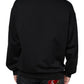 Black Logo Cotton Long Sleeves Sweatshirt Sweater