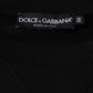 Black Logo Cotton Long Sleeves Sweatshirt Sweater