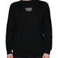 Black Cotton Crown Pullover Sweatshirt Sweater