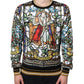 Multicolor Napoleon Pullover Men Sweatshirt Sweater