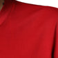 Red Cotton DG Logo Print Crew Neck T-shirt