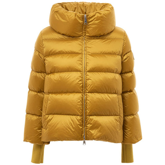 Gold Polyamide Jackets & Coat