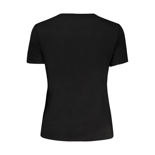 Black Cotton Tops & T-Shirt