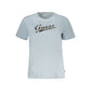 Light Blue Cotton Tops & T-Shirt