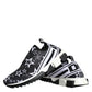 Black White Star Print Sorrento Sneakers Shoes