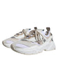 White Beige Leather Sport DAYMASTER Sneakers Shoes