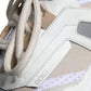 White Beige Leather Sport DAYMASTER Sneakers Shoes