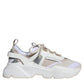 White Beige Leather Sport DAYMASTER Sneakers Shoes