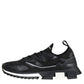 Black White SORRENTO Sport Stretch Sneakers Shoes