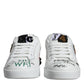 White Heart Studded Low Top Sneakers Shoes