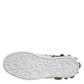 White Heart Studded Low Top Sneakers Shoes