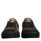 Black White Leather Miami Low Top Sneaker Shoes