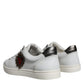 White Leather Heart Low Top Casual Sneakers Shoes