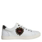 White Leather Heart Low Top Casual Sneakers Shoes