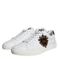 White Leather Heart Low Top Casual Sneakers Shoes