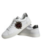 White Leather Heart Low Top Casual Sneakers Shoes
