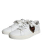 White Leather Heart Low Top Casual Sneakers Shoes