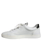 White Leather Heart Low Top Casual Sneakers Shoes
