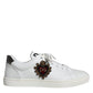White Leather Heart Low Top Casual Sneakers Shoes