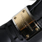 Black Leather Low Top Portofino Sneakers Shoes