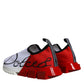 White Red Low Top Sorrento Men Sneakers Shoes