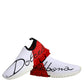 White Red Low Top Sorrento Men Sneakers Shoes