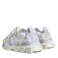 White Mesh Sorrento Trekking Sneakers Shoes