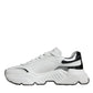 White Silver DAYMASTER Leather Sneakers Shoes
