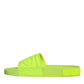 Green Rubber Slides Sandals Beachwear Shoes