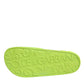 Green Rubber Slides Sandals Beachwear Shoes