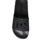 Black Rubber Slides Sandals Beachwear Shoes