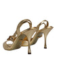 Gold Devotion Embellished Keira Sandals Shoes