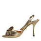 Gold Devotion Embellished Keira Sandals Shoes